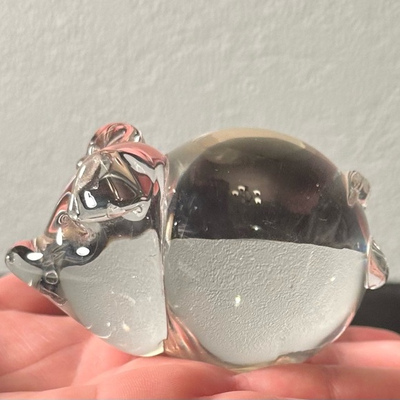 Vintage Abbott Glass Pig Paperweight - Picture 3 of 4